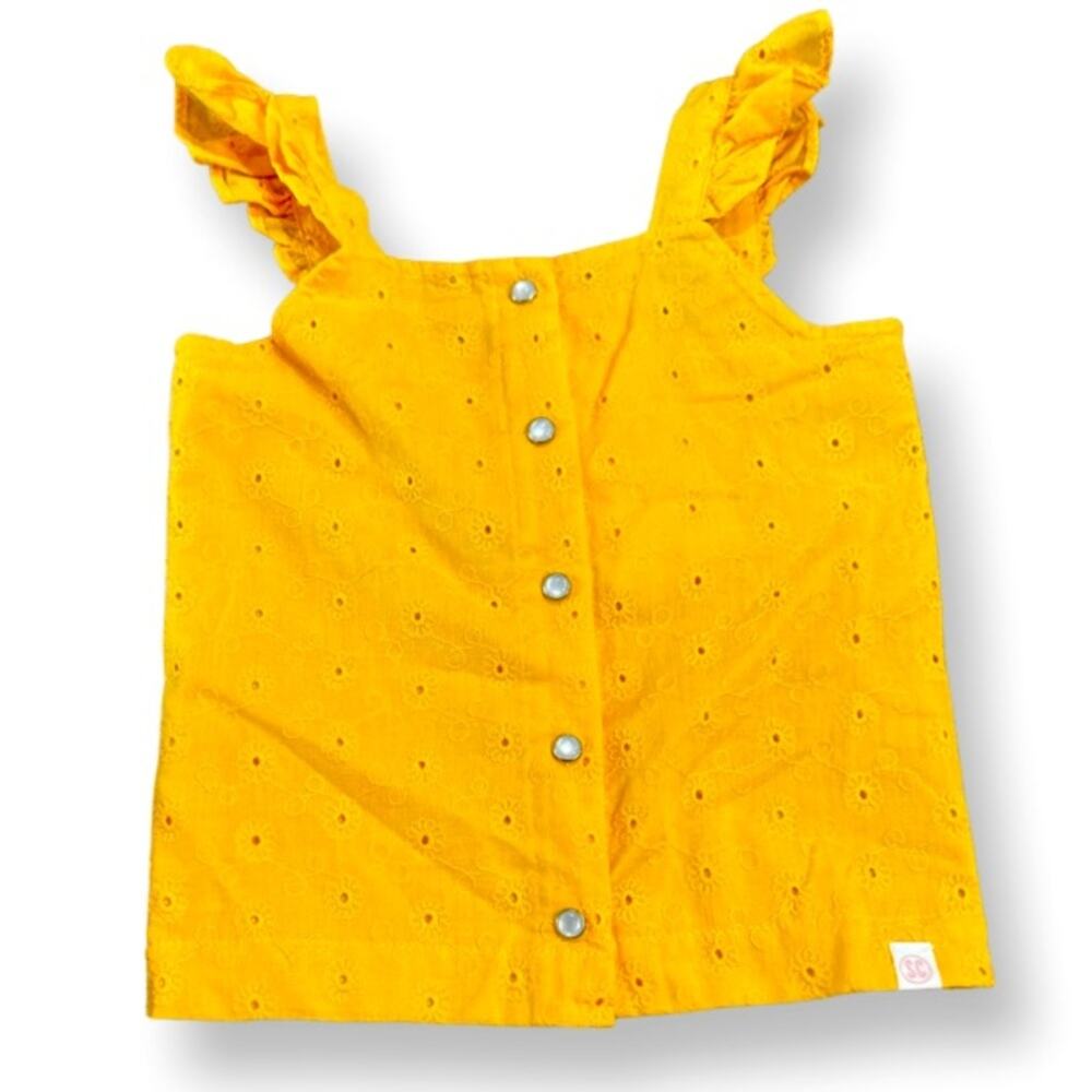 NWT Sovereign Code GIRLS Ruffle Tank 18M eyelets summer marigold summer SPRING